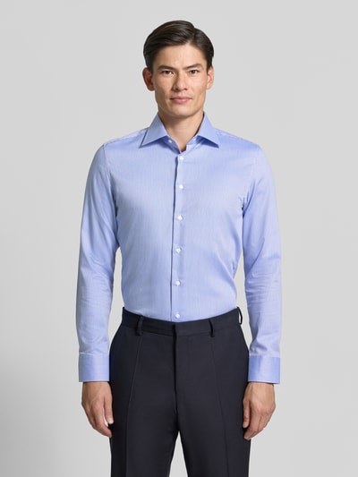 Seidensticker Slim Fit Businesshemd aus reiner Baumwolle Bleu 4
