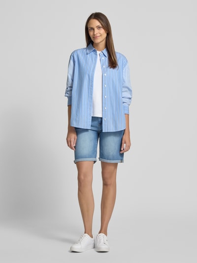 s.Oliver RED LABEL Regular fit korte jeans van katoenmix, model 'KAROLIN' Lichtblauw - 1