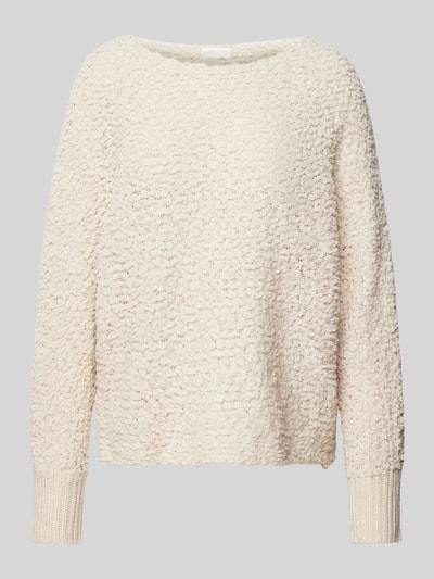 Apricot Strickpullover mit U-Bott-Ausschnitt Offwhite 2