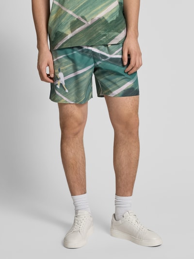 Lacoste Regular fit korte broek met labelbadge Groen - 4