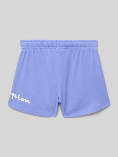 CHAMPION Regular Fit Sweatshorts mit Label-Print Lavender 3