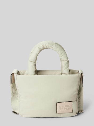 STUDIO BERLIN Handtasche mit Label-Badge Modell 'MITTE' Mint 2