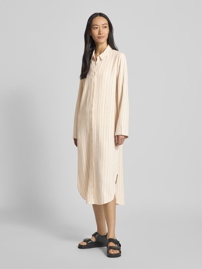 Soyaconcept Sukienka koszulowa z listwą guzikową na całej długości model ‘POULA’ Piaskowy 1