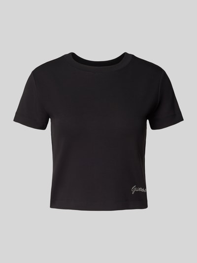 Guess T-Shirt mit Label-Detail Black 2