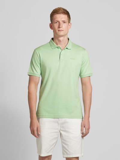 CK Calvin Klein Regular Fit Poloshirt mit Knopfleiste Hellgruen 4