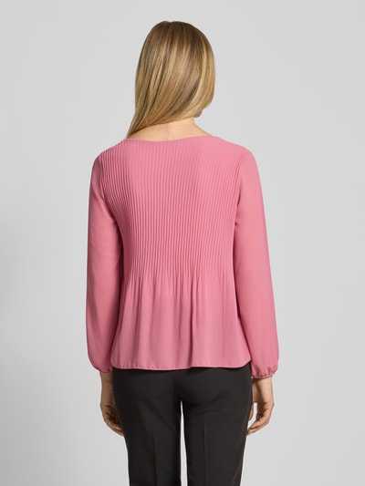 ZABAIONE Regular fit blouse met plissévouwen, model 'Ev44a' Oudroze - 5