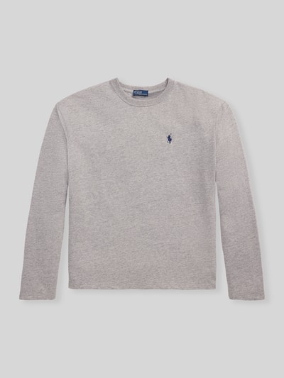 Polo Ralph Lauren Relaxed Fit Langarmshirts aus reiner Baumwolle Mittelgrau Melange 2