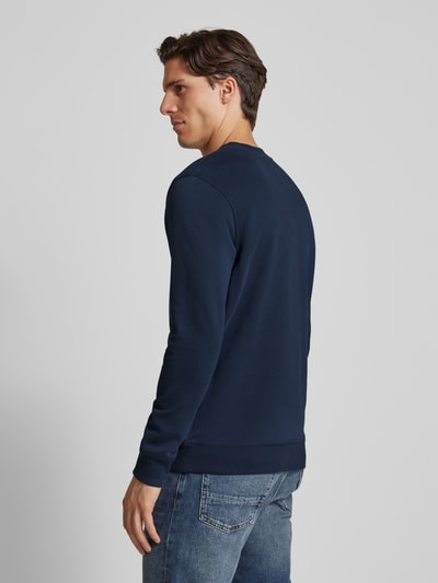 JOOP! Jeans Sweatshirt met labelprint, model 'Salazar' Marineblauw - 5