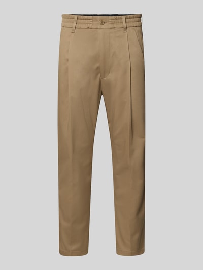 Drykorn Stoffen broek met bandplooien, model 'chasy' Beige - 2