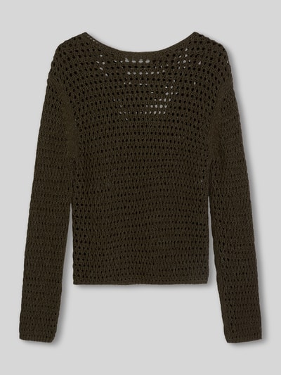 Marc O'Polo Regular Fit Pullover aus Baumwoll-Mix Mittelbraun 2