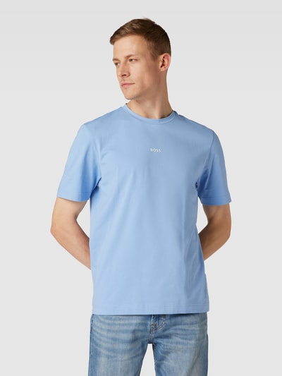 BOSS Orange Relaxed Fit T-Shirt mit Label-Detail Hellblau 4