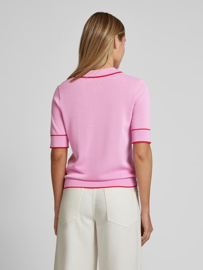 P&C* curated by Veronika Heilbrunner Strick-Polo mit Kontrastdetail Rosa 5