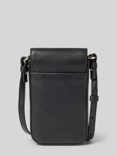 LIEBESKIND BERLIN Handytasche aus Leder mit verstellbarem Schulterriemen Black 4