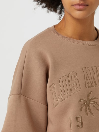 Review Oversized Sweatshirt mit Logo-Stickerei  Hazel Melange 3