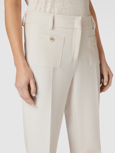 Cambio Stoffen broek met opgestikte steekzakken, model 'FAWN PATCH' Offwhite - 3