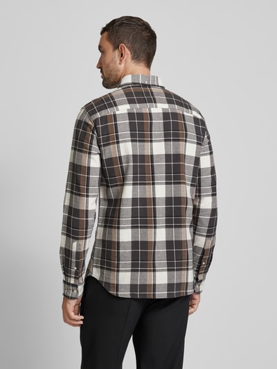 Jack & Jones Premium Regular fit vrijetijdsoverhemd met button-downkraag, model 'BLUBROOK' Middenbruin - 5