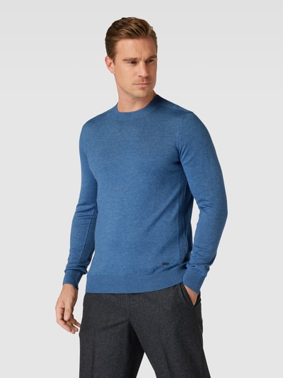 JOOP! Collection Sweter z dzianiny z okrągłym dekoltem model ‘Simono’ Oceaniczny 4