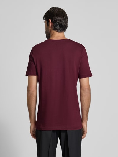 Christian Berg Men T-shirt met V-hals Bordeaux - 5