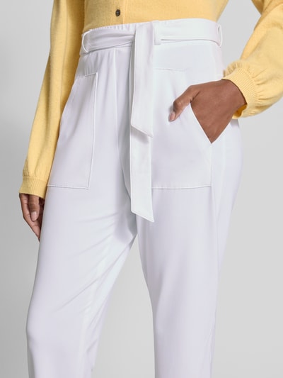 Raffaello Rossi Spodnie materiałowe o kroju regular fit o skróconym kroju model ‘IRA’ Biały 3