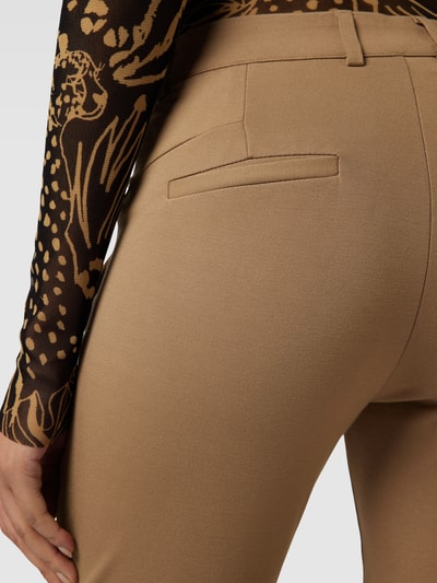 Fransa Stoffen broek met strookzakken aan de achterkant, model 'Lano' Cognac - 3