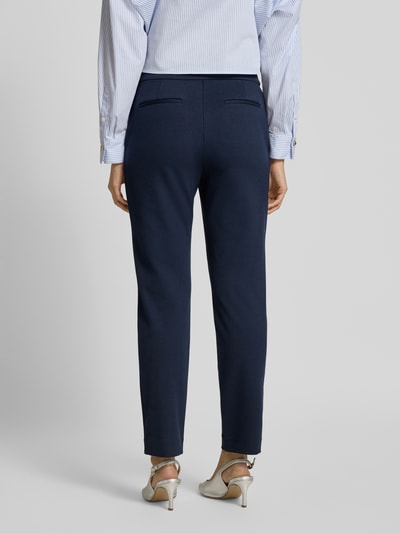 Lauren Ralph Lauren Spodnie materiałowe o kroju slim fit z mieszanki wiskozy model ‘ZINLEAH’ Granatowy 5