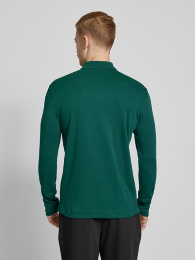 Christian Berg Men Poloshirt met korte ritssluiting Donkergroen - 5