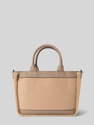 JOOP! Jeans Torba shopper z nadrukiem z logo model 'Yvette' Beżowy 4