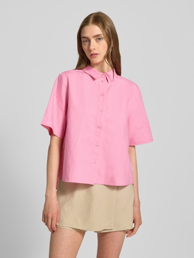 Marc O'Polo Denim Hemdbluse mit Knopfleiste Pink 4