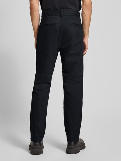 HUGO Spodnie cargo o kroju relaxed fit z bawełny merceryzowanej model ‘ROCO253’ Czarny 5