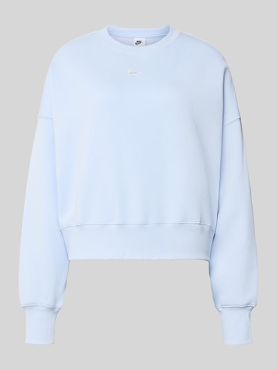Nike Relaxed Fit Sweatshirt aus reiner Baumwolle Modell 'Phoenix' Hellblau 1