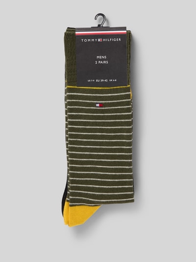 Tommy Hilfiger Socken aus Baumwoll-Mix im 2er-Pack Khaki 3