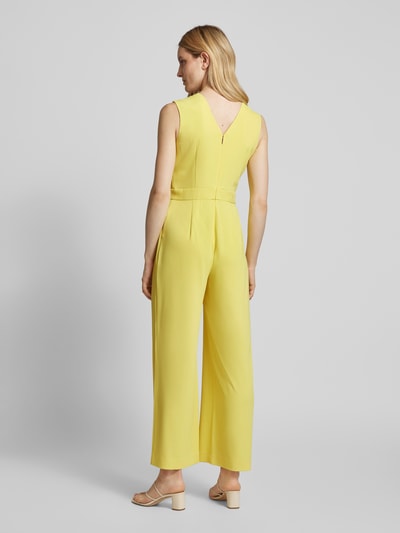 comma Jumpsuit in wikkellook Geel - 5