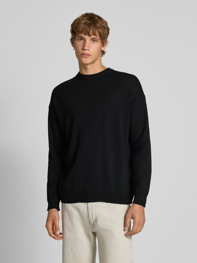 Only & Sons Regular fit gebreide pullover met katoen, model 'JOB' Zwart - 4