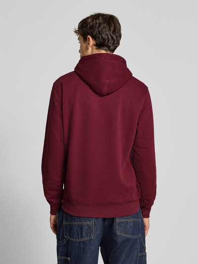 Tommy Jeans Regular fit hoodie van katoenmix Bordeaux - 5