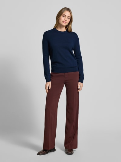 Jake*s Casual Strickpullover aus Kaschmir mit Rundhalsausschnitt Dunkelblau 1