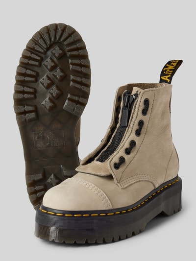 Dr. Martens Leren boots met plateauzool, model 'Sinclair' Offwhite - 4