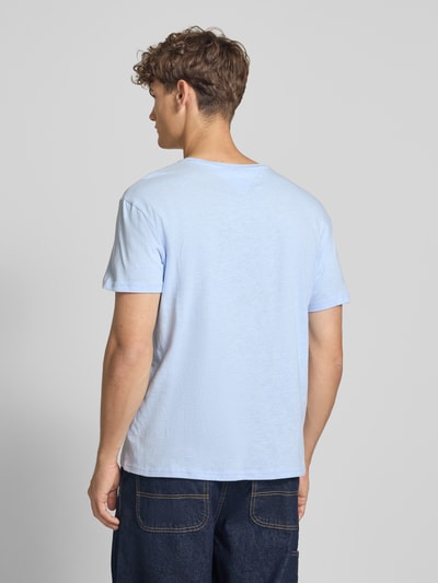 Tommy Jeans Regular Fit T-Shirt aus reiner Baumwolle Hellblau 5