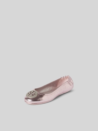 Tory Burch Ballerinas mit Label-Detail Rosa 2