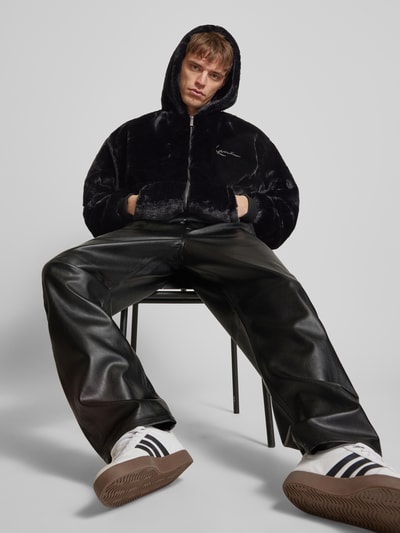 KARL KANI Sweatjacke mit Kapuze Black 3