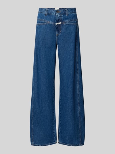 Produktfoto, Barrel Fit Jeans mit Label-Detail Modell 'TORI-X' von Closed in Blau, reine Baumwolle, Eingrifftaschen, strukturierte Oberfläche