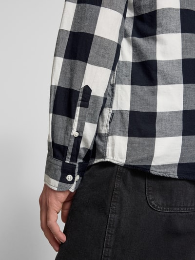 Jack & Jones Freizeithemd mit Knopfleiste Modell 'GINGHAM' Weiss 3