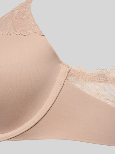 Calvin Klein Underwear Regular Fit BH mit Spitzenbesatz Modell 'Cove' Beige 2