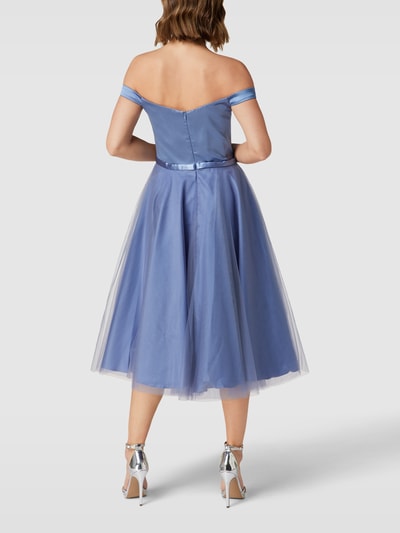 Laona Cocktailkleid mit Herz-Ausschnitt Rauchblau 5