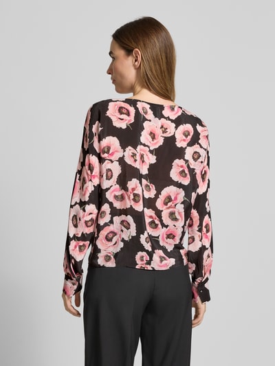 Marc Cain Regular fit blouse met boothals Zwart - 5