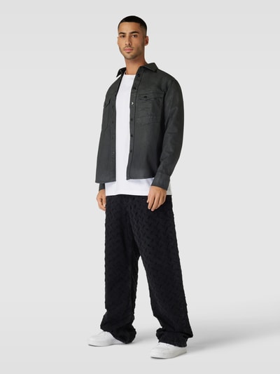 G-Star Raw Regular Fit Freizeithemd mit Kentkragen Modell 'Dakota' Black 1