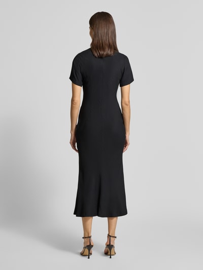 HUGO Smalle maxi-jurk van pure viscose, model 'KIWENI' Zwart - 5