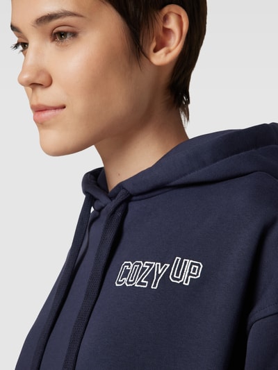 Smith and Soul Hoodie mit Statement-Stitching Modell 'Cozy up' Marine 3