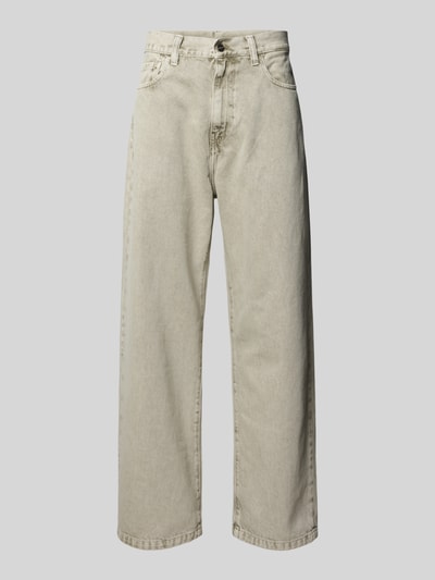 Produktfoto, Jeans mit Eingrifftaschen Modell 'Landon' von Carhartt Work In Progress in Beige, Relaxed-Fit aus Reine Baumwolle, Herren, Bundweite 41 cm, Innenbeinlänge 76 cm