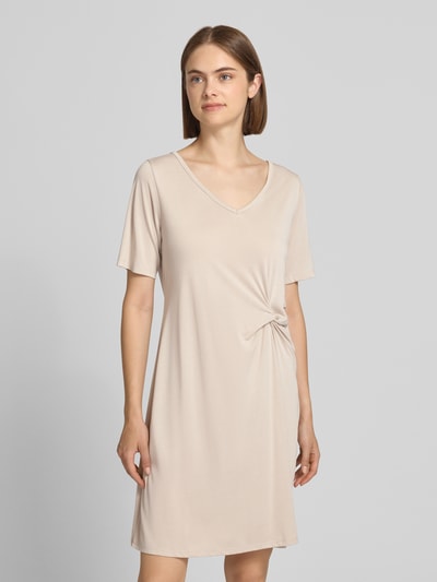 PIECES regular fit vrijetijdsjurk van viscosemix model 'ANORA' Beige - 4