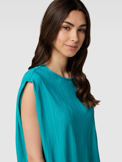 Christian Berg Woman Tanktop met structuurmotief Turquoise - 3